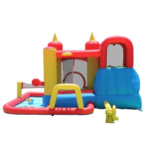 Dmuchany plac zabaw ZAMEK WODNY - 385 x 410 cm