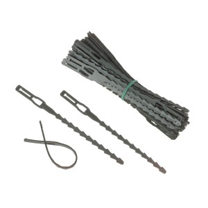 Opaski do roślin 13 cm, 50 sztuk z tworzywa sztucznego, do mocowania roślin w ogrodzie.