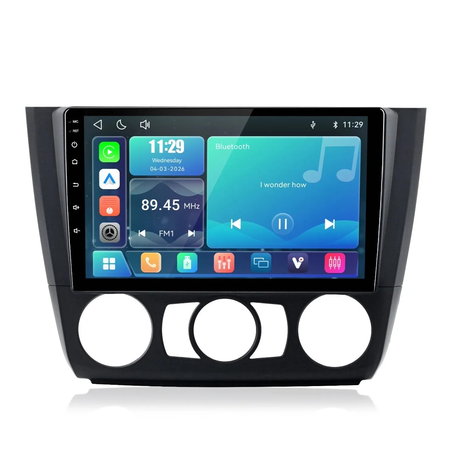 Junsun Radio Samochodowe Do BMW 1-series E88 E82 E81 E87 2004-2011 CarPlay Linux
