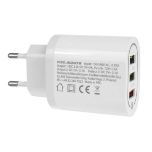 Maclean Ładowarka sieciowa MCE479 W biała