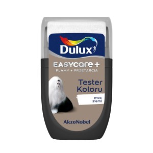 Dulux Easycare Moc Ziemi tester koloru, wałek do malowania ścian.