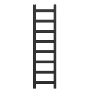 Giovanni Grzejnik łazienkowy TAI czarny mat 90 x 25 cm