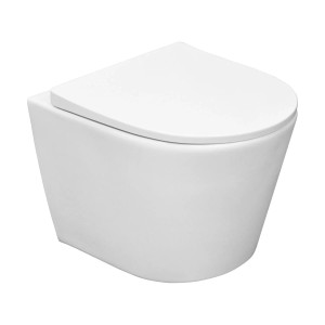 Miska WC Bari wirowa z deską wolnoopadającą 36x36x48