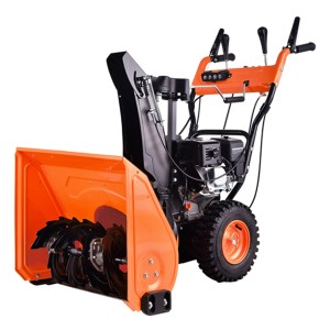 Pomarańczowy odśnieżarka spalinowa t.b.t. do odśnieżania.