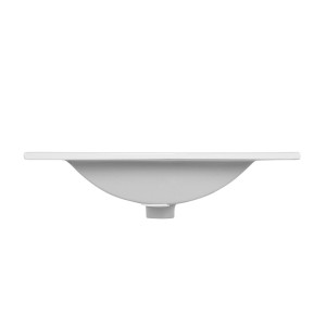 Umywalka t.b.t. z góry, biała ceramika, nowoczesny design.