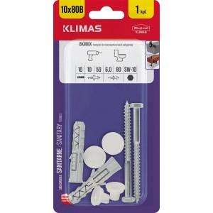 t.b.t. Kołki, śruby i zaślepki do mocowań sanitarnych.