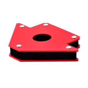 Czerwony kątownik magnetyczny t.b.t. do spawania, akcesoria spawalnicze.