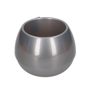 Doniczka sphere plastik grey - 10 cm