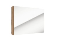 Defra Szafka Metro 2-drzwiowa z lustrem 80 cm dąb złoty