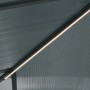 Zbliżenie: Antracytowy pawilon New Harmony z oświetleniem LED.