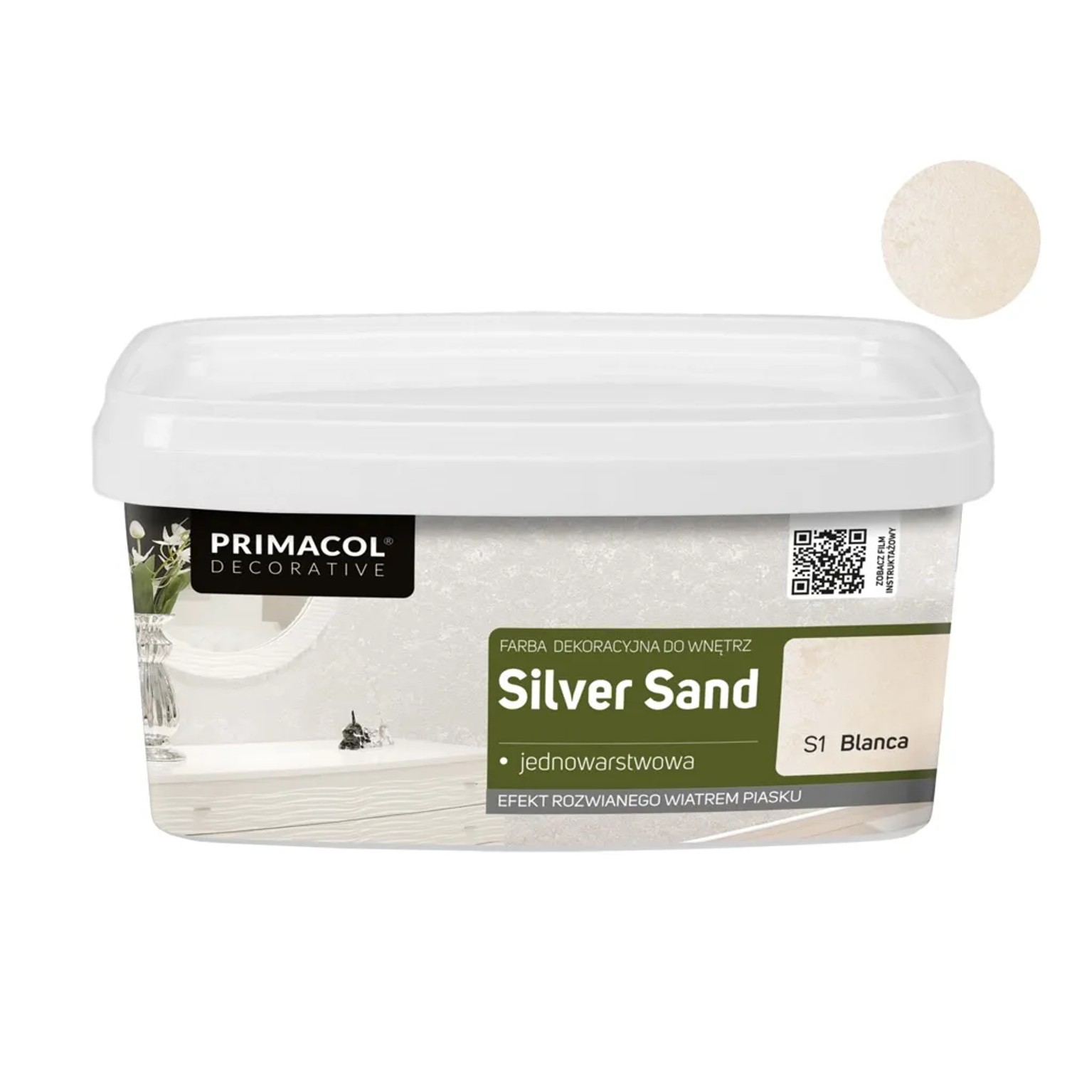 Primacol Farba strukturalna Silver Sand Blanca 1 l