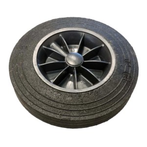 Koło do pojemników na odpady, czarne, wytrzymałe