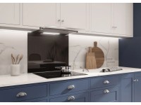 Panel kuchenny szklany czarny - 70 x 60 cm