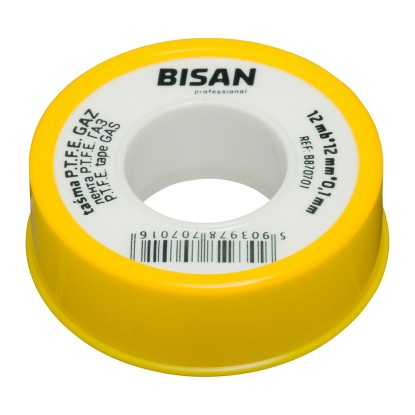 Bisan Taśma teflonowa do instalacji gazowych 12 mm / 12 mb