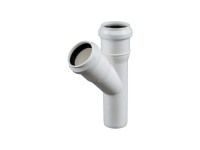 Tycner Trójnik kanalizacyjny 32/32/45 biały