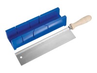 LUX Piła grzbietnica 250 mm ze skrzynką uciosową LUX Piła grzbietnica 250 mm ze skrzynką uciosową