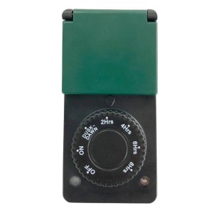 t.b.t. timer do sterowania domem z pokrętłem do ustawiania czasu.