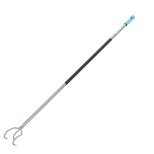 t.b.t. szpadel/łopata z długim uchwytem i narzędziem chwytającym na końcu.