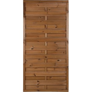 Panel ogrodzeniowy drewniany w kolorze brązowym, kategoria: ogrodzenia drewniane.