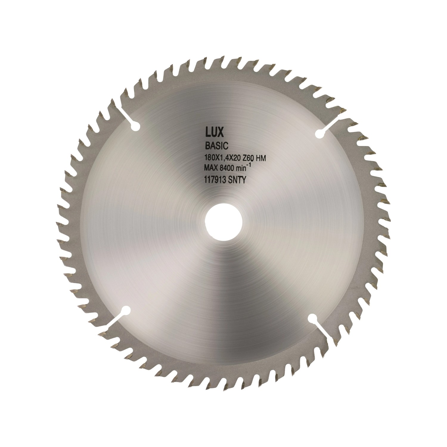 LUX-TOOLS Tarcza zębata HM 180 mm x 20 mm 60 zębów