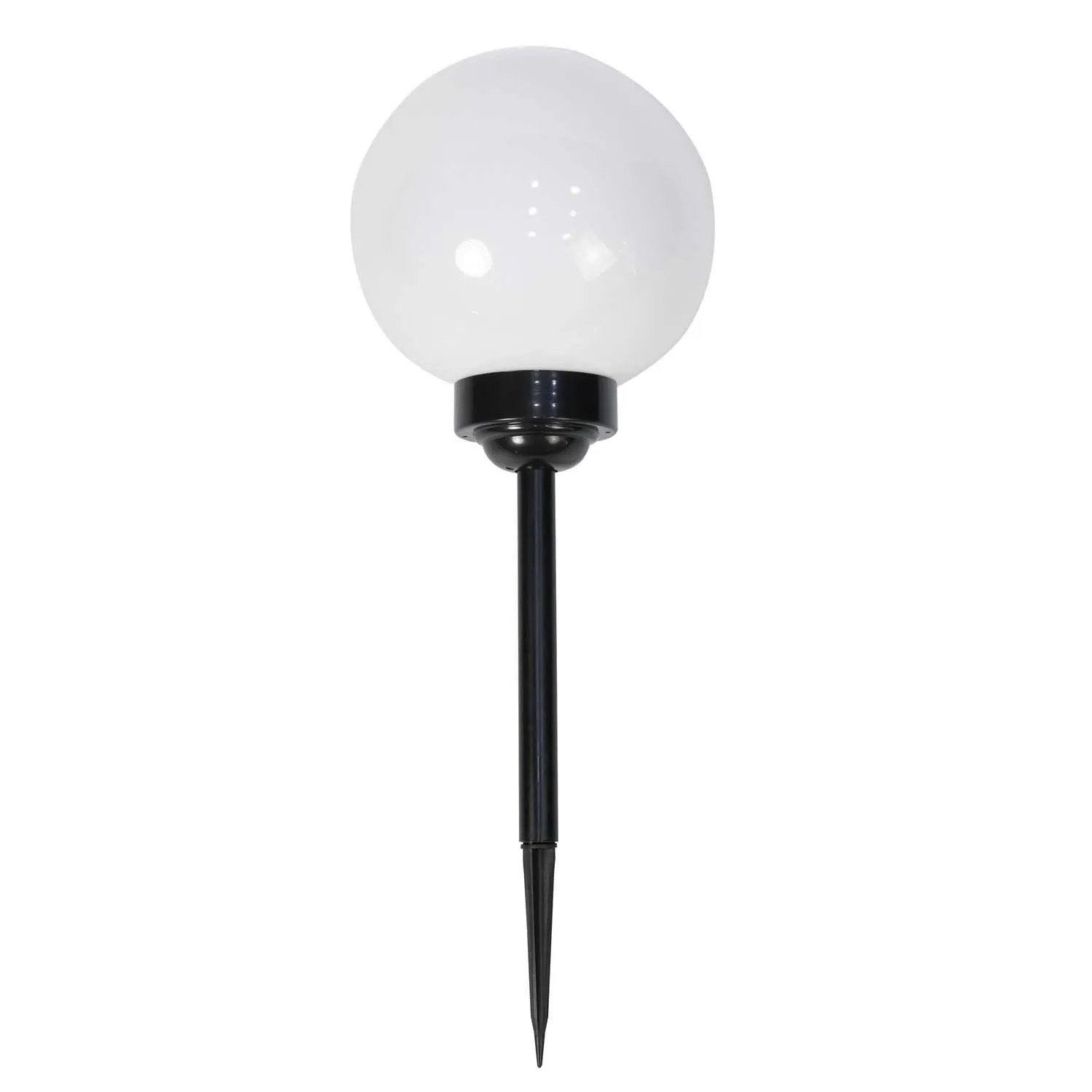 4iQ Lampa solarna AURA RGB śr. 20 cm czarna