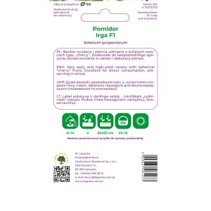 Legutko Pomidor Irga czerwony 0,5g