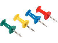 Pinezki beczułka kolor mix 12szt 12szt