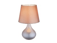 Globo Lampka stołowa FREEDOM szara 1xE14 40W szara