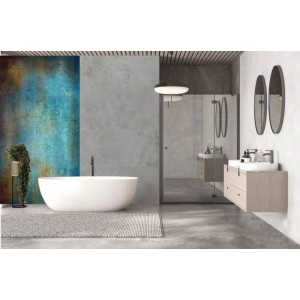 Panel szklany Stone blue mirror Silver 3 elementy 60 x 120 cm