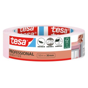 Tesa Taśma malarska Precision Mask Sensitive różowa 50 m x 30 mm
