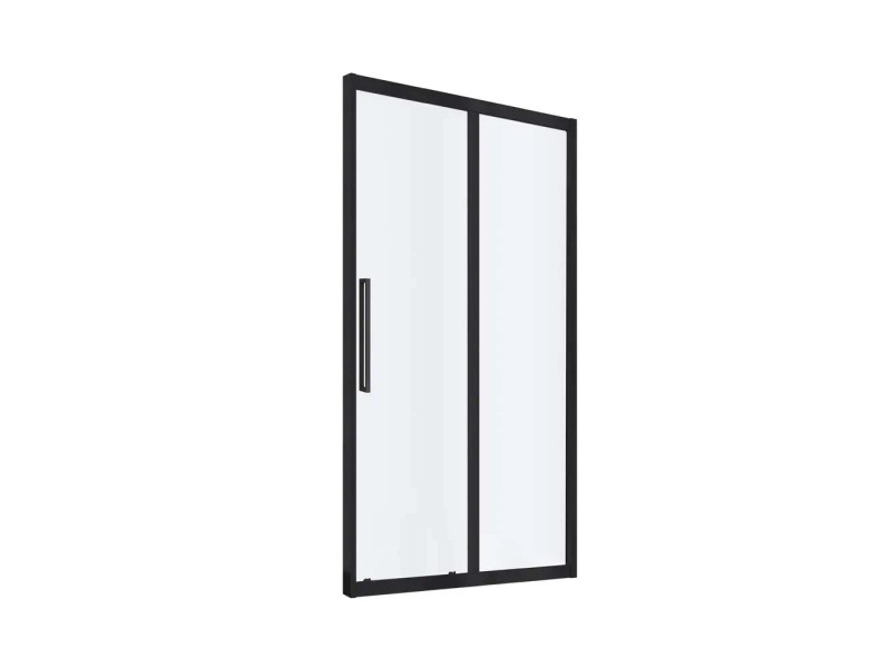 KABI Drzwi do kabiny prysznicowej Ideal przesuwne czarne 120x195