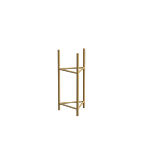 t.b.t. jasny drewniany stojak na kwiaty, minimalistyczny design.