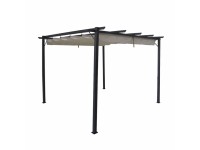 Pergola ogrodowa SUNSET antracyt - 3 x 3 m