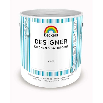 Farba Beckers Designer Kitchen&Bathroom White 2,5 l
