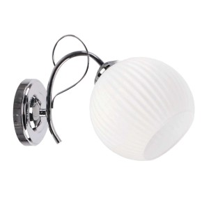 Candellux Kinkiet TARTINE chromowy 1xE27 40W klosz biały