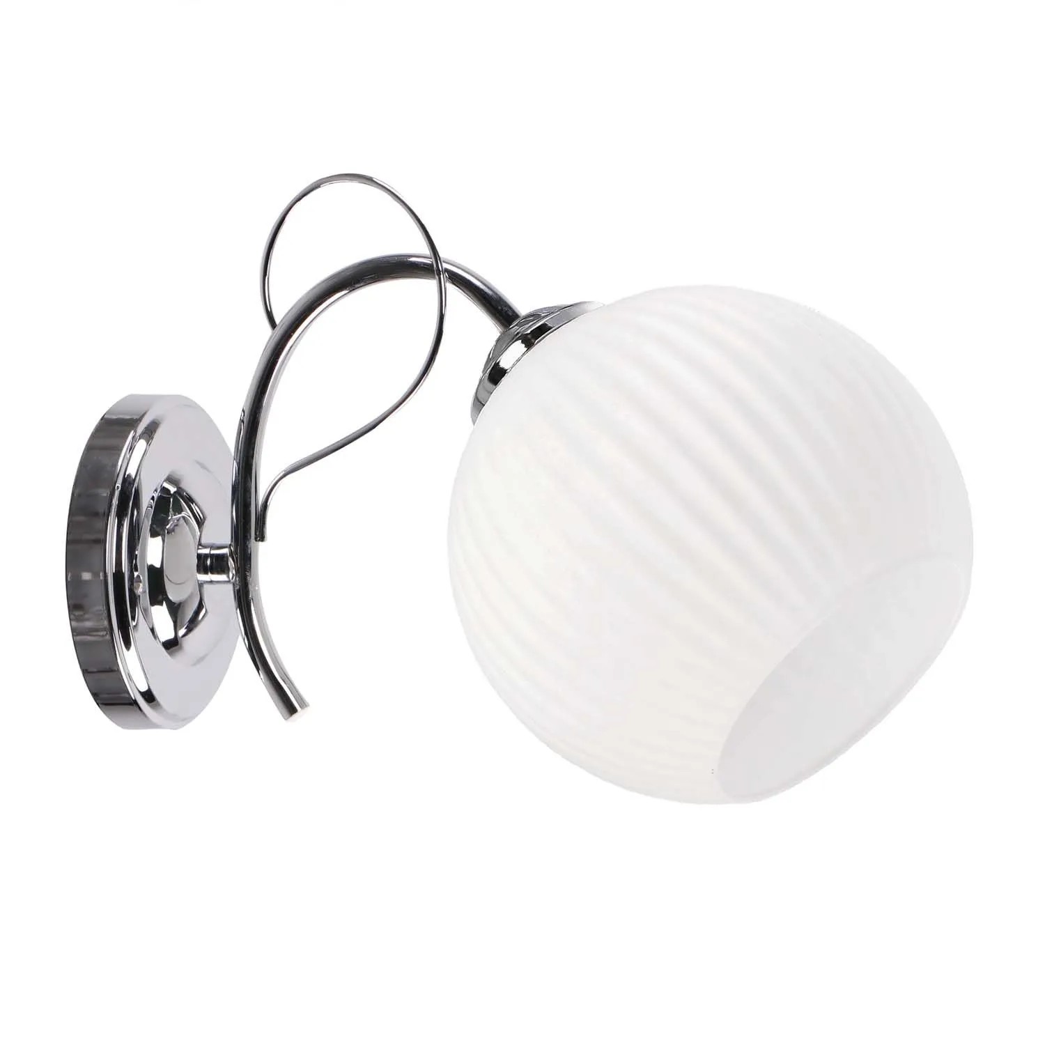 Candellux Kinkiet TARTINE chromowy 1xE27 40W klosz biały