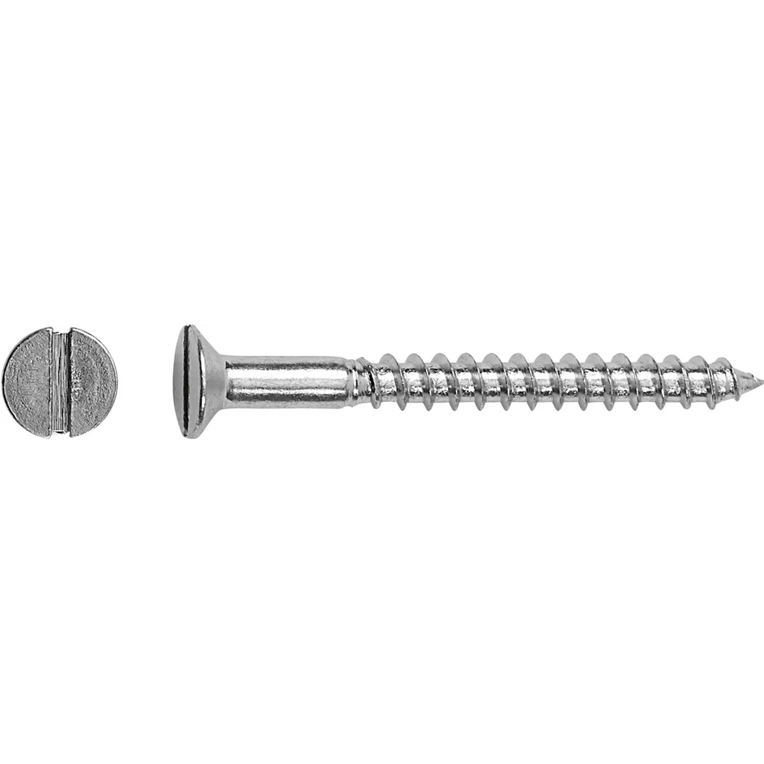 LUX-TOOLS Wkręt do drewna z łbem stożkowym płaskim SL Ø 4 mm x 16 mm ocynkowany