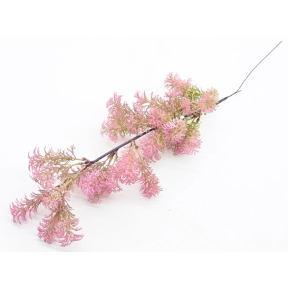 Gałązka ozdobna sztuczna różowa - dł. 55 cm