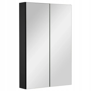 Astor Szafka lustrzana czarna 60x90x14 cm