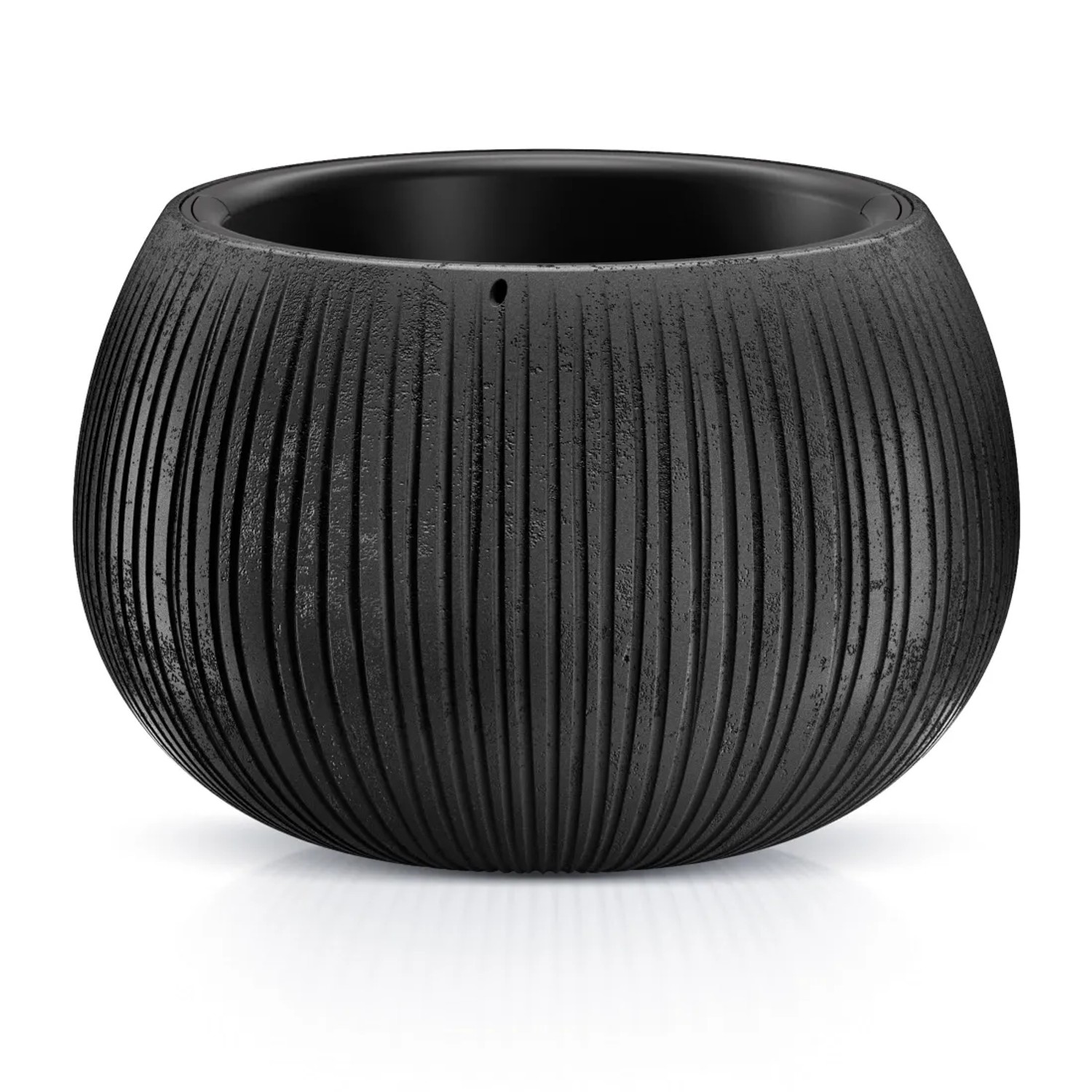 Prosperplast Doniczka Beton Bowl czarna 24 cm