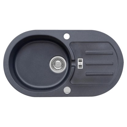 Zlewozmywak Malibu 3 1-kom. night glow 77x43 cm