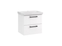 Mirano Zestaw Łazienkowy Diora Szafka Z Umywalką  Biała 50 Cm