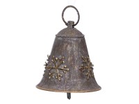 Dzwonek metalowy brązowy 6,5 x 6,3 cm