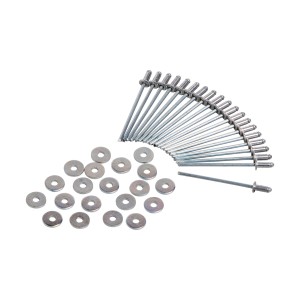 LUX Nity zrywalne 3x8 mm z podkładkami, aluminium/stal, 20 sztuk