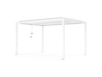 Pergola LUXE LED biała - 3 x 4 m