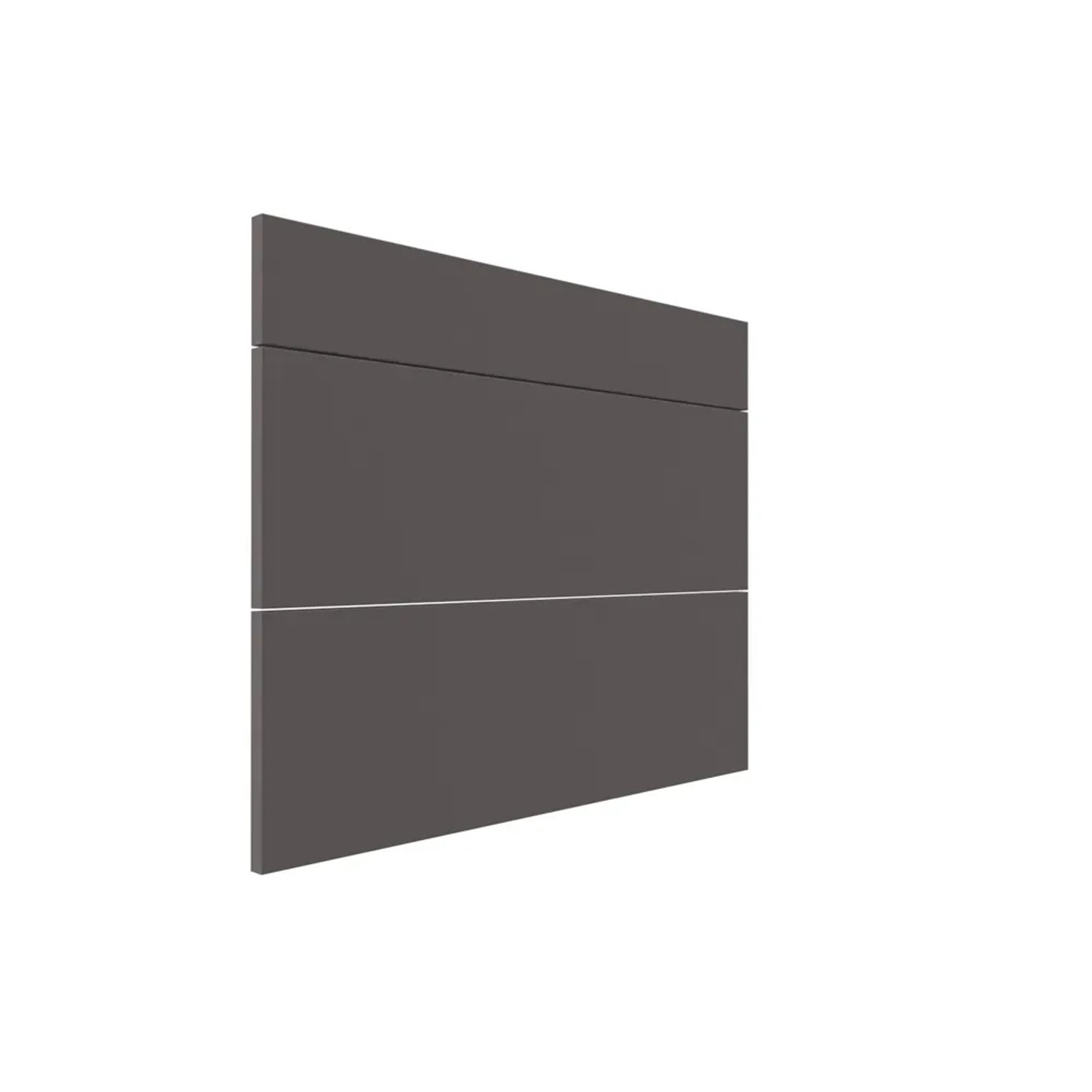 Trzy fronty do szafki z szufladami Roma 80 cm grafit mat