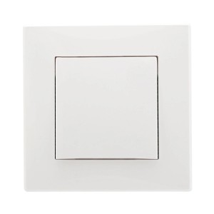 Biały wyłącznik t.b.t. do świateł i innych urządzeń.