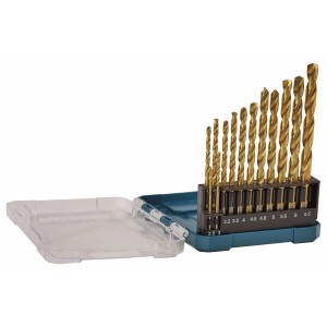Zestaw wierteł do metalu w pudełku: Różne rozmiary do precyzyjnego wiercenia.