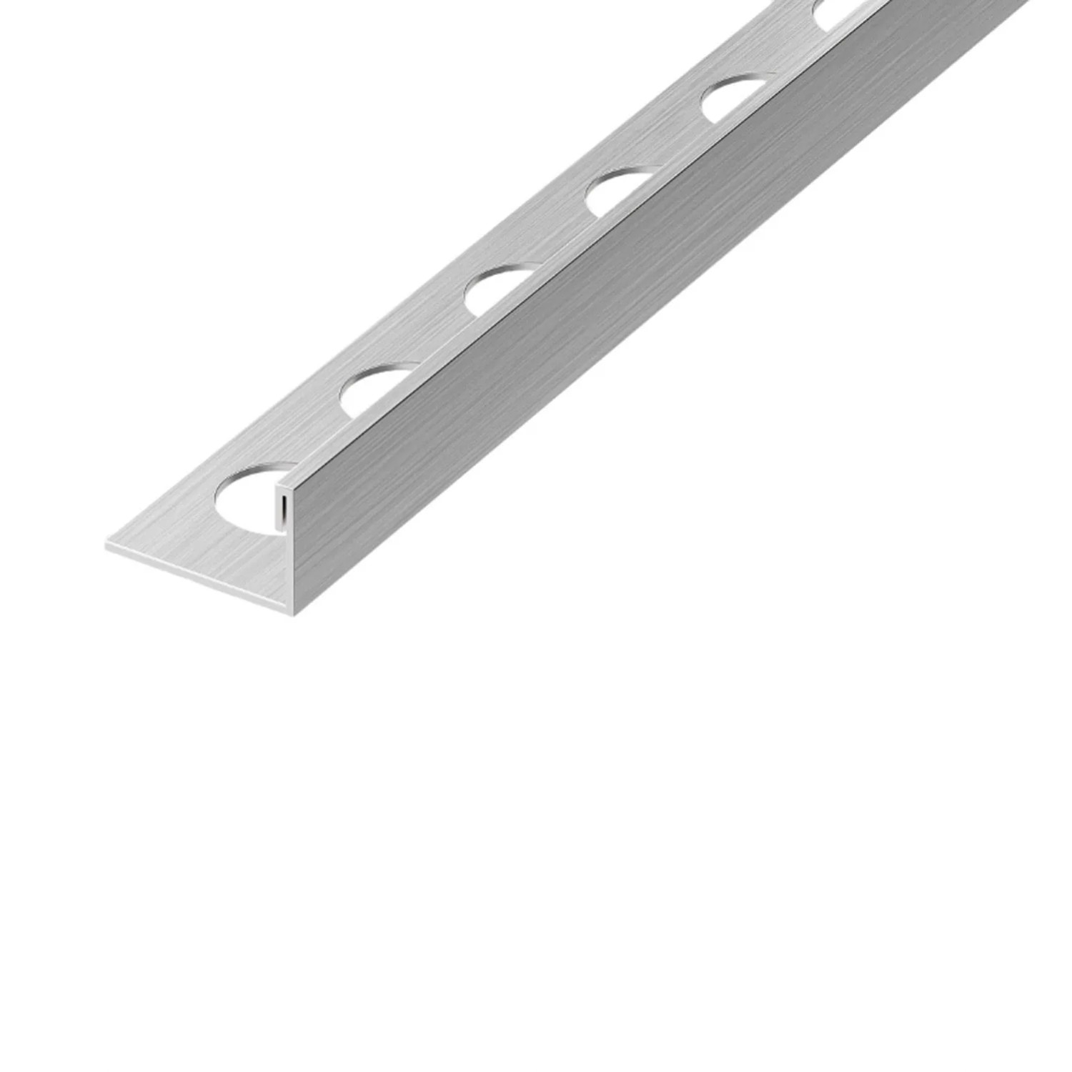 Eviso Listwa wykończeniowa L srebrny szczotkowany 12,5 x 2700 mm