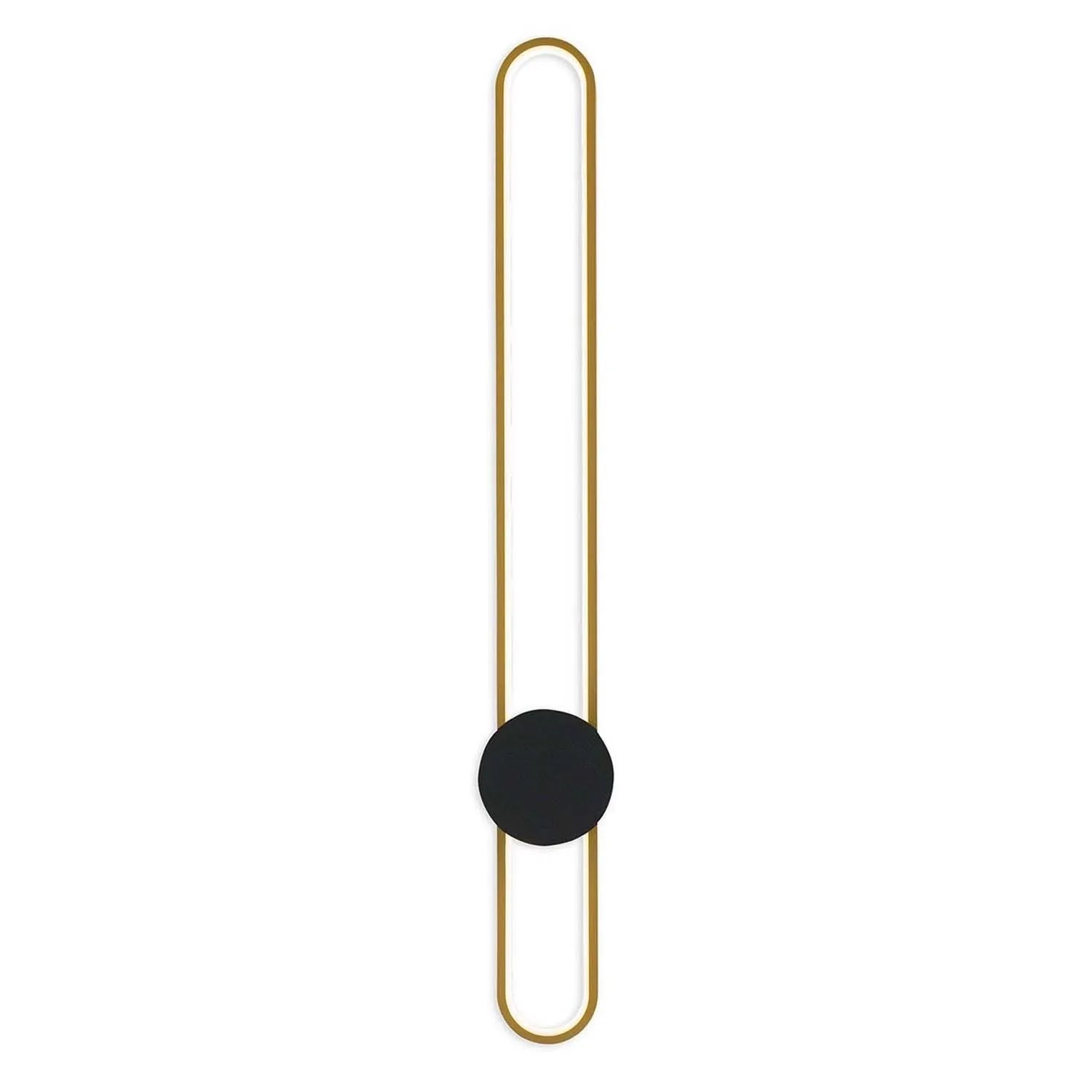 Goldlux Lampa ścienna LED FLORENTYNA 24W 4000K 3000lm złoto+czarny dysk